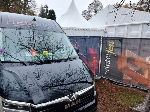 Winterfest Salzburg Heizcontainer